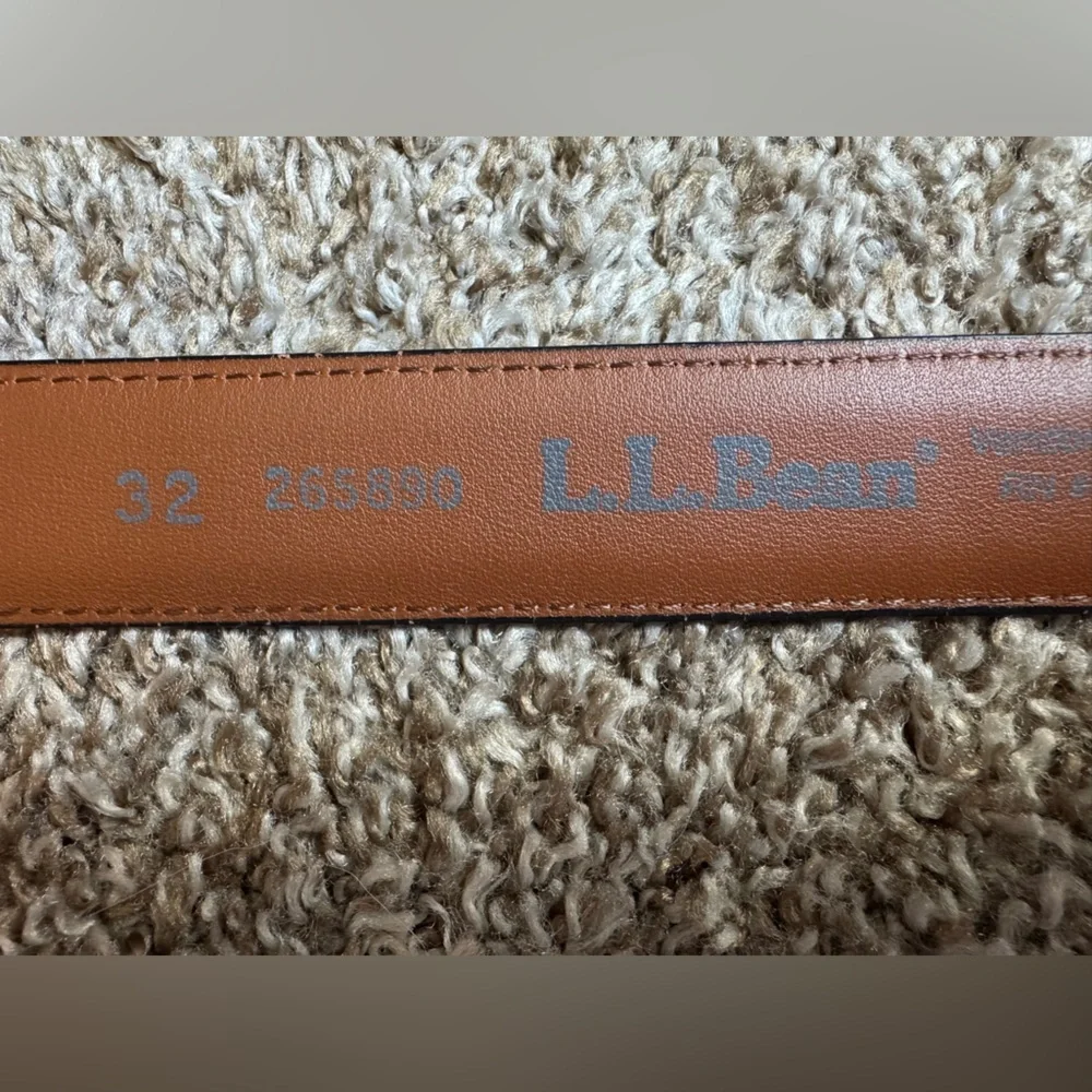 L.L. Bean Men's Brown Leather Belt